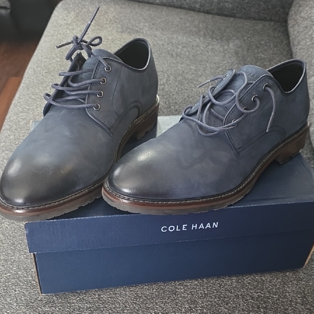 Cole Haan Men's Navy Oxfords